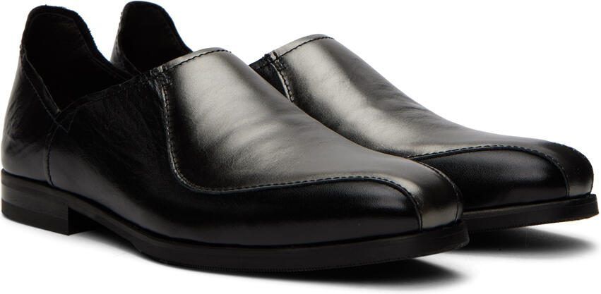 Our Legacy Black  Silver Cab Slippers - Picture 2