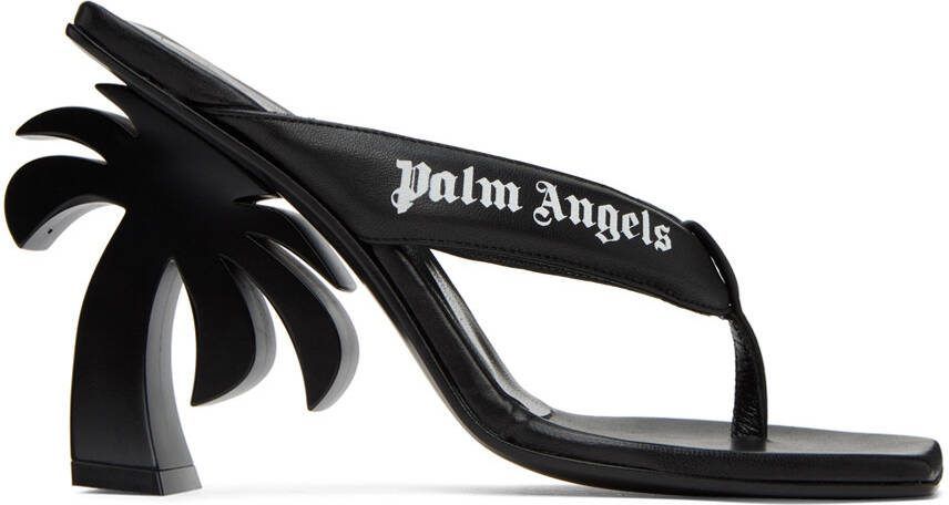 Palm Angels Palm Beach logo-print sandals Black - Picture 4