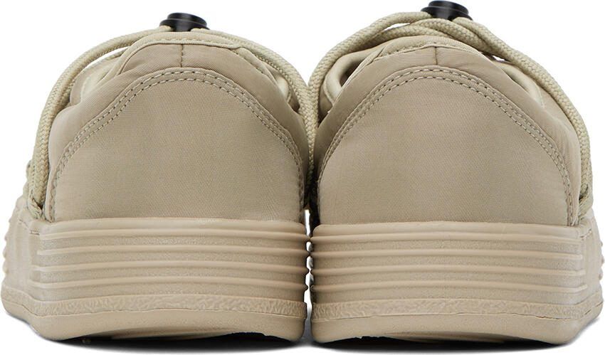 Palm Angels Beige Snow Puffed Sneakers