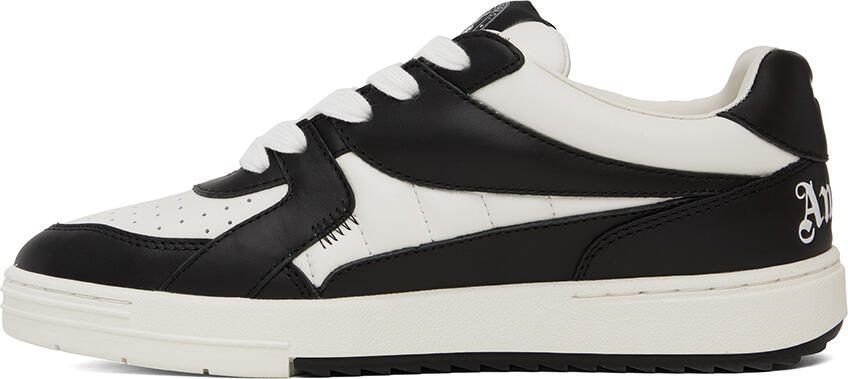 Palm Angels Black  White University Sneakers - Picture 3