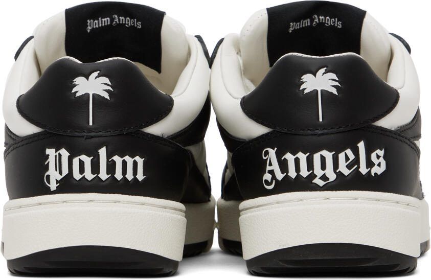 Palm Angels Black  White University Sneakers