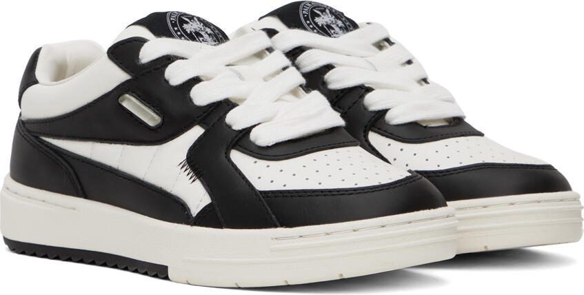 Palm Angels Black  White University Sneakers - Picture 2