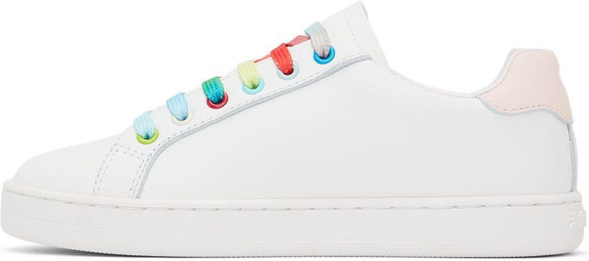 Palm Angels Kids White  Pink Palm 1 Sneakers - Picture 3