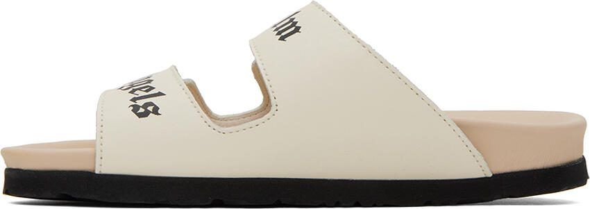 Palm Angels Off-White Logo Sandals - Picture 3