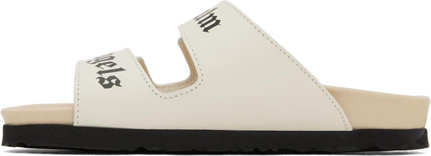 Palm Angels Off-White Logo Sandals - Picture 3