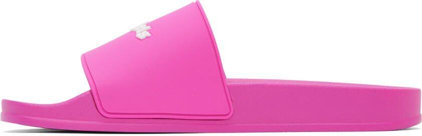 Palm Angels Pink New Logo Pool Slides - Picture 3