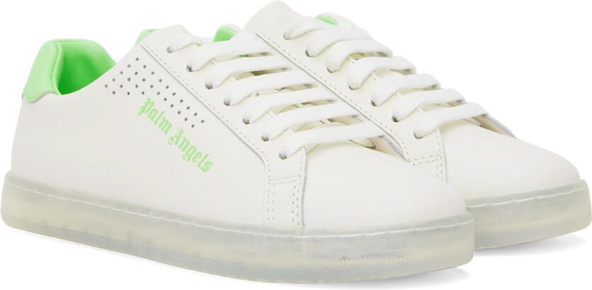 Palm Angels White  Green Palm One Sneakers - Picture 2