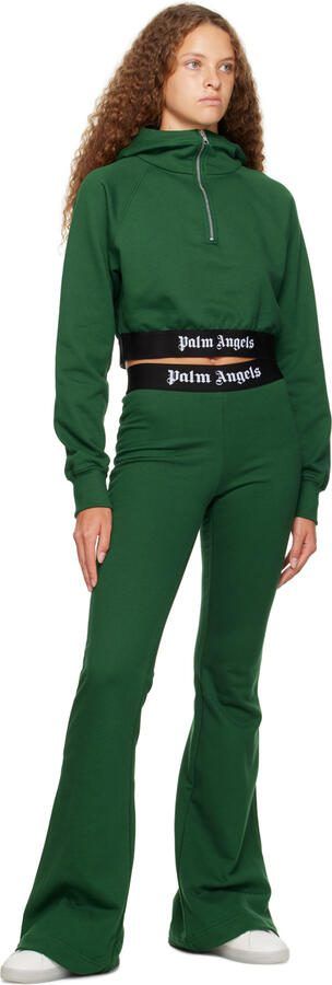 Palm Angels White  Green Palm One Sneakers - Picture 4