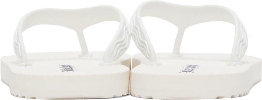 Palm Angels White Flip Flop Sandals