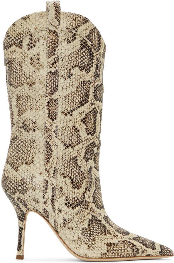 Paris Texas Beige  Brown Paloma Boots - Picture 5