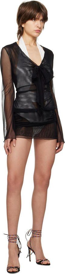 Paris Texas Black Holly Nicole Heeled Sandals - Picture 4