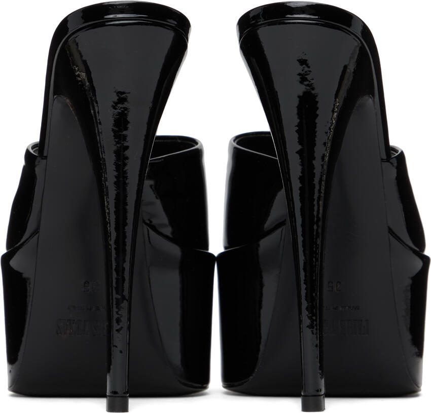 Paris Texas Black Marina Heeled Sandals