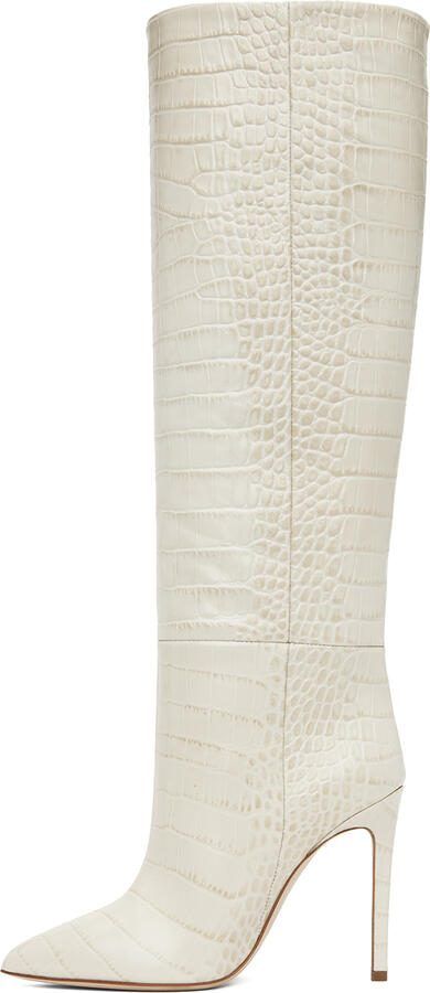 Paris Texas Off-White Stiletto Boots - Picture 3