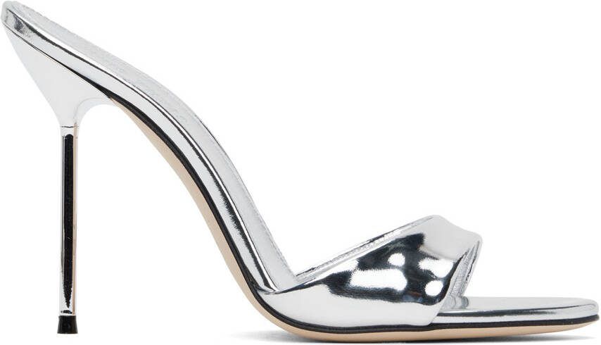 Paris Texas Silver Lidia Mules - Picture 5