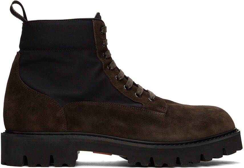 Paul Smith Brown  Black Suede Dizzie Boots - Picture 5