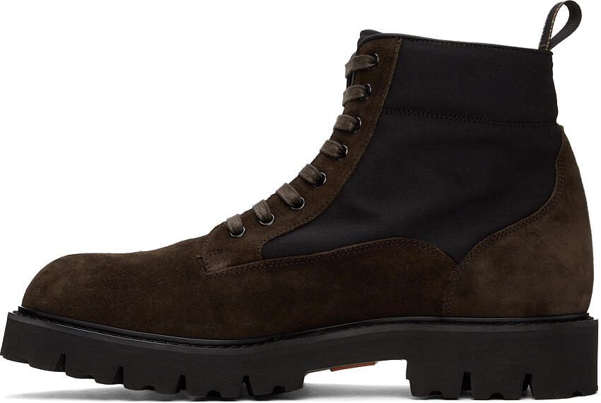 Paul Smith Brown  Black Suede Dizzie Boots - Picture 3
