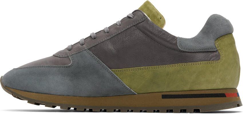 Paul Smith Gray  Khaki Jeco Sneakers - Picture 3
