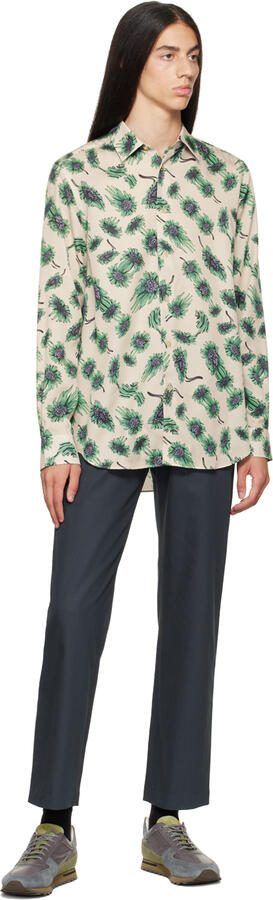 Paul Smith Gray  Khaki Jeco Sneakers - Picture 4