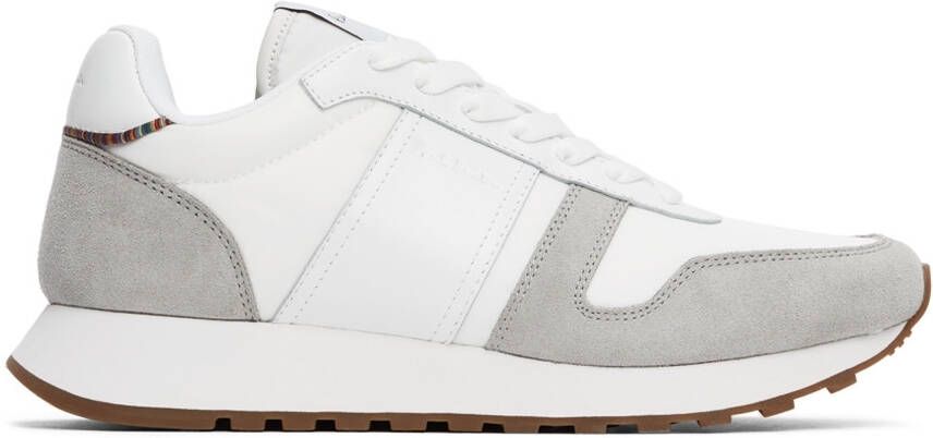 Paul Smith White  Grey Eighties Sneakers - Picture 5