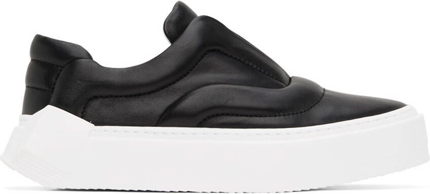 Pierre Hardy Black Skate Cubix Leather Sneakers - Picture 5