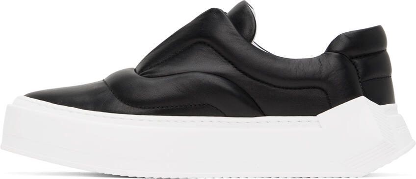 Pierre Hardy Black Skate Cubix Leather Sneakers - Picture 3