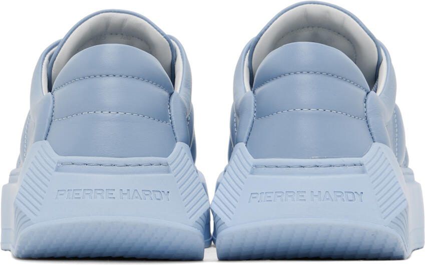Pierre Hardy Blue Cubix Leather Sneakers