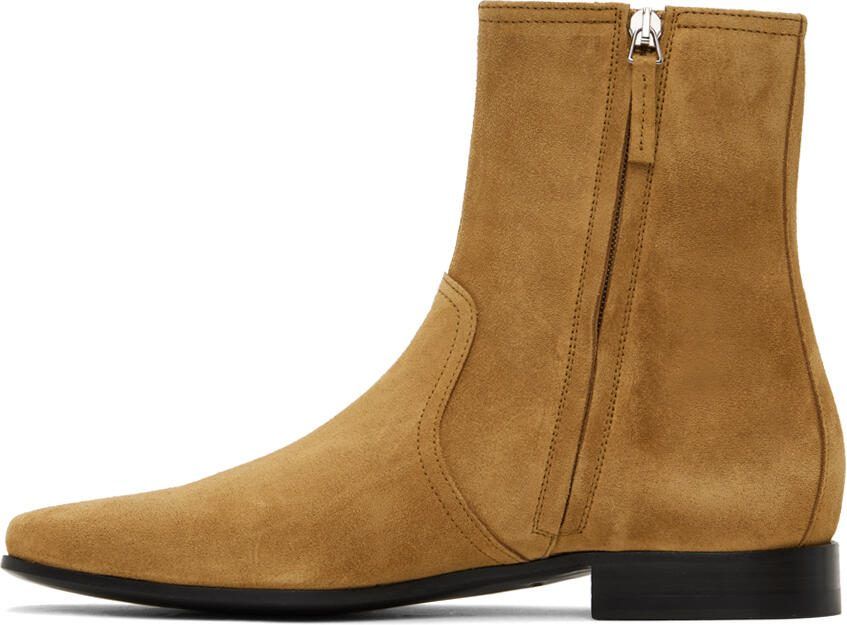 Pierre Hardy Tan 400 Leather Chelsea Boots - Picture 3
