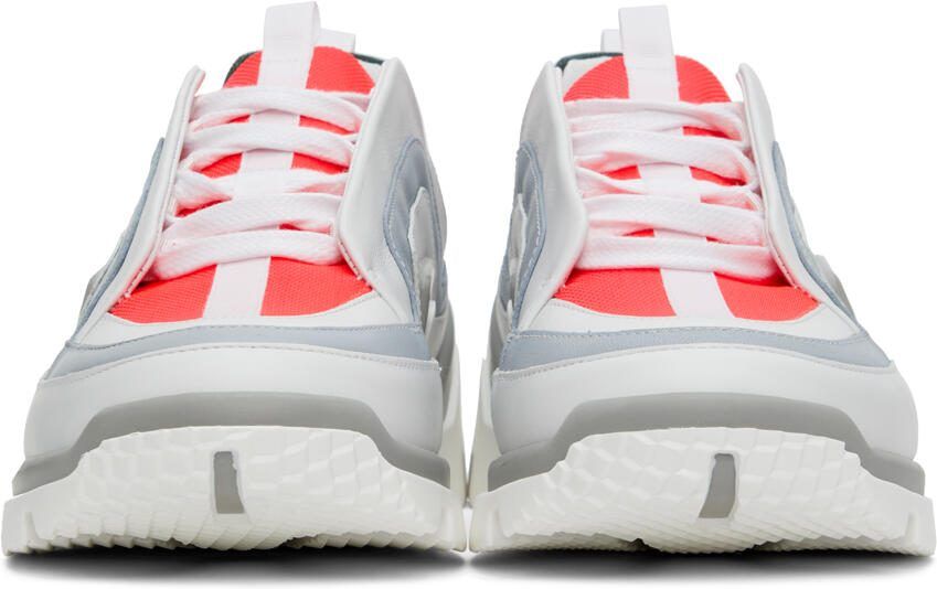 Pierre Hardy White  Pink Vibe Basket Sneakers - Picture 3