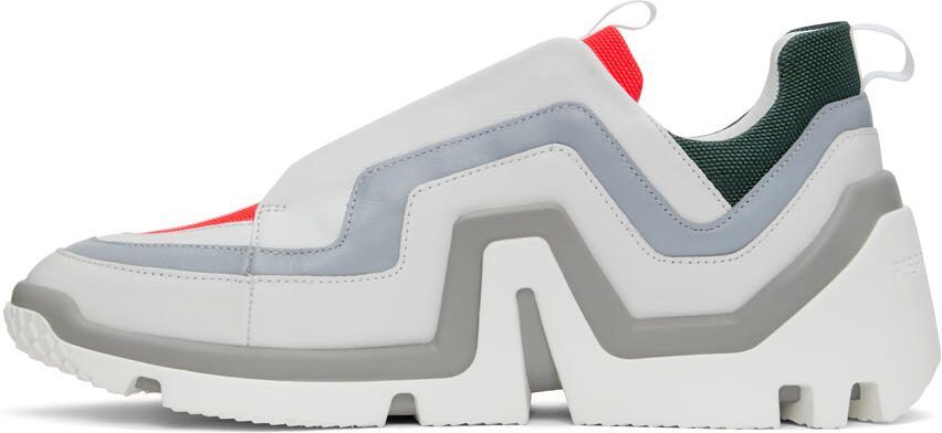 Pierre Hardy White  Pink Vibe Basket Sneakers - Picture 4