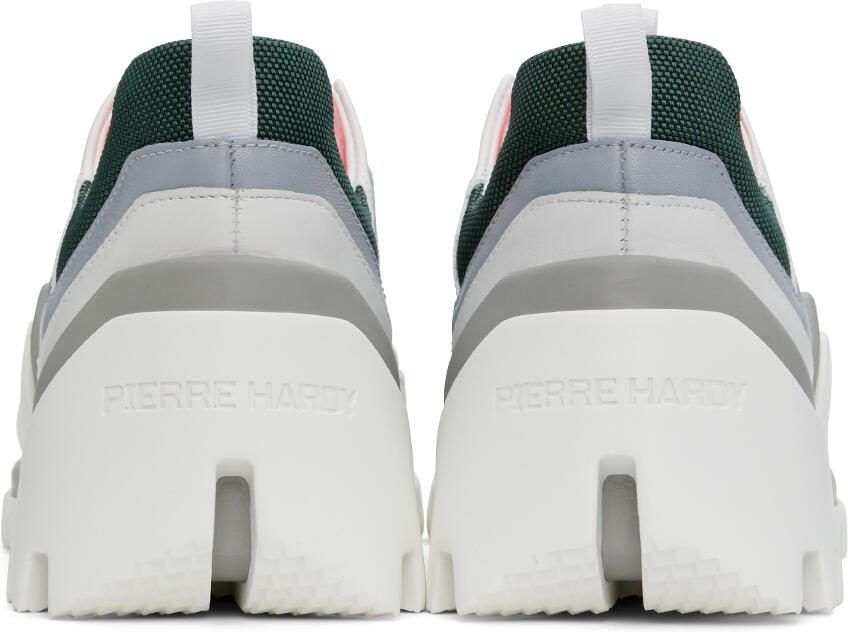 Pierre Hardy White  Pink Vibe Basket Sneakers