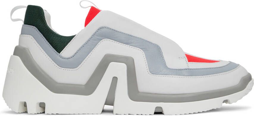 Pierre Hardy White  Pink Vibe Basket Sneakers - Picture 5