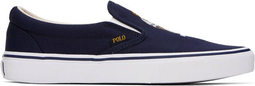 Polo Ralph Lauren Navy Keaton Sneakers - Picture 5
