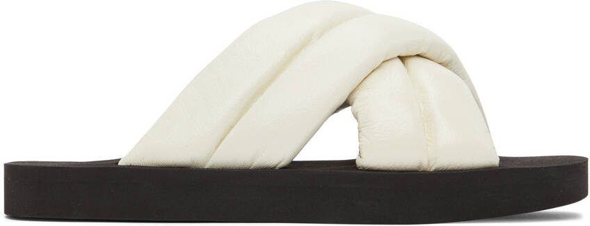 Proenza Schouler Off-White Criss-Cross Padded Sandals - Picture 5