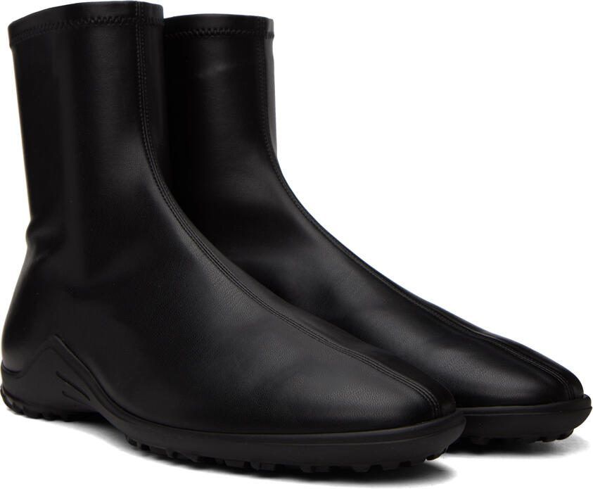 Proenza Schouler Black Grip Stretch Ankle Boots - Picture 2