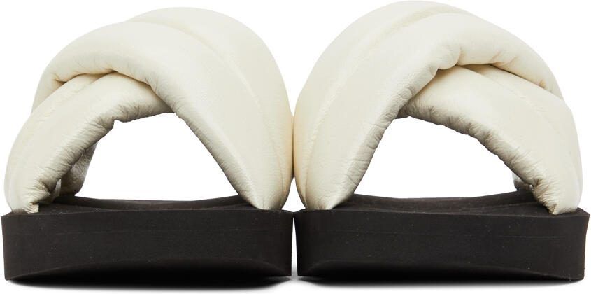 Proenza Schouler Off-White Criss-Cross Padded Sandals - Picture 3