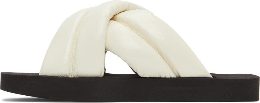 Proenza Schouler Off-White Criss-Cross Padded Sandals - Picture 4