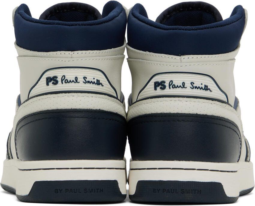 PS by Paul Smith White  Navy Lopes Sneakers