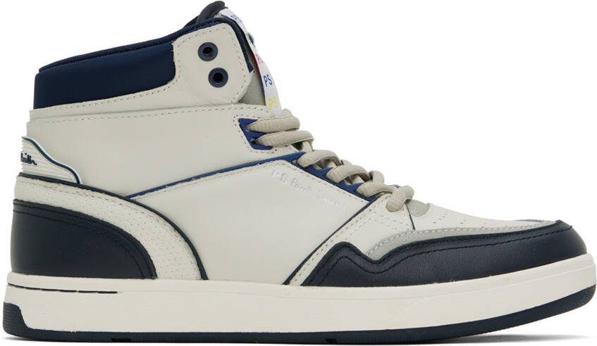 PS by Paul Smith White  Navy Lopes Sneakers - Picture 5
