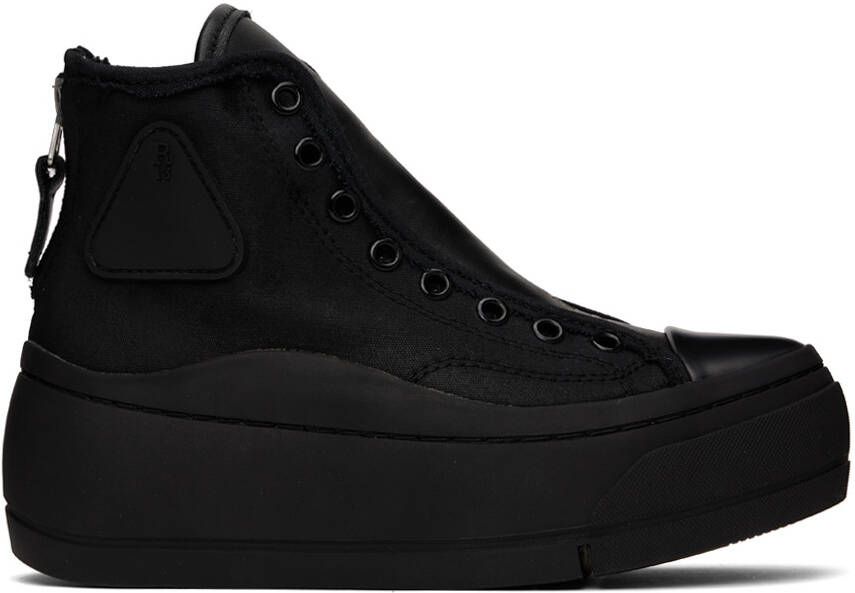 R13 Black Lace Free Kurt High-Top Sneakers - Picture 5