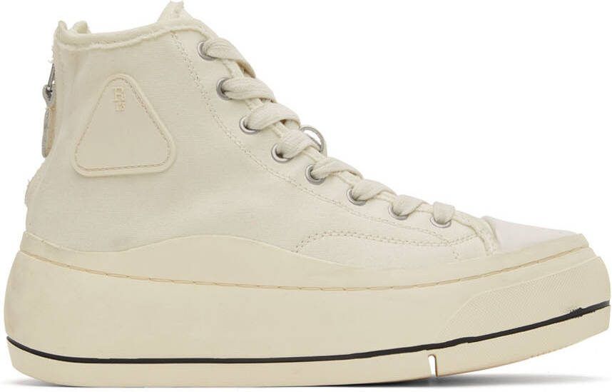 R13 Off-White Kurt High Top Sneakers - Picture 8