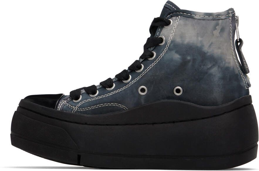 R13 Blue  White Kurt Sneakers - Picture 4