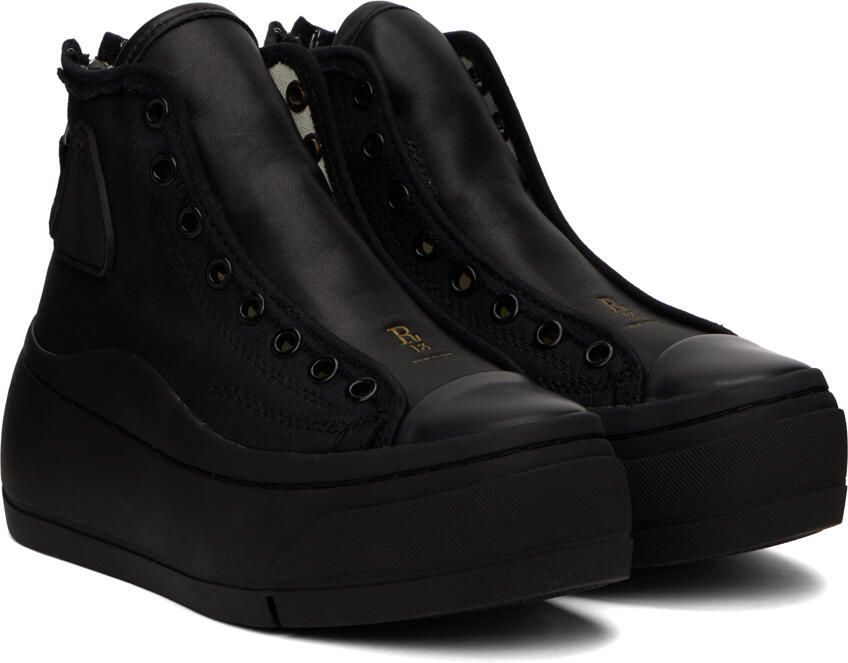 R13 Black Lace Free Kurt High-Top Sneakers - Picture 2