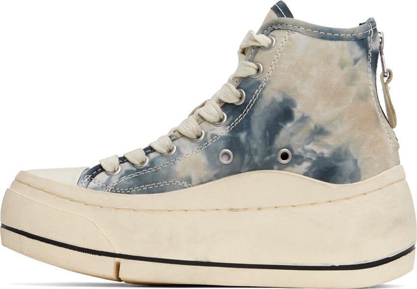 R13 Blue  White Kurt Sneakers - Picture 5