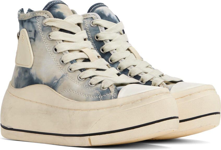 R13 Blue  White Kurt Sneakers - Picture 6