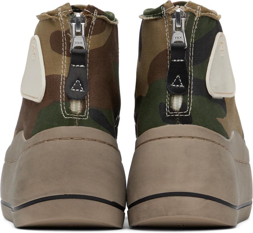R13 Brown  Green Kurt Sneakers