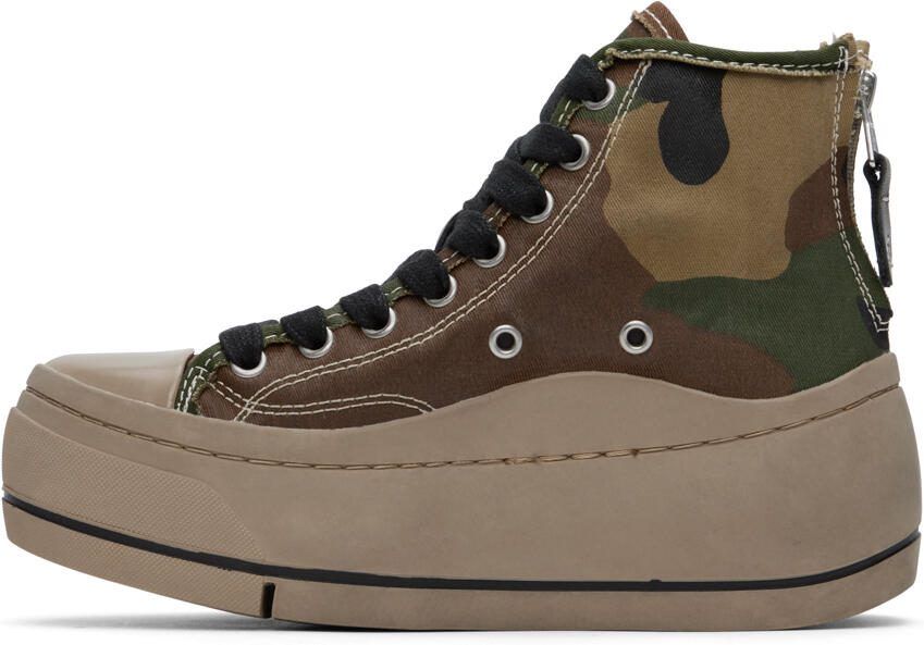R13 Brown  Green Kurt Sneakers - Picture 2