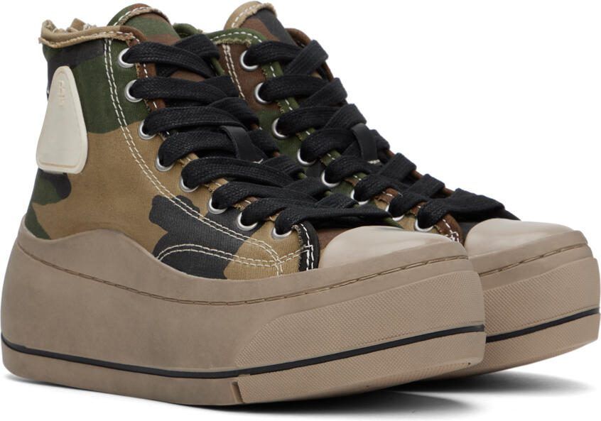 R13 Brown  Green Kurt Sneakers - Picture 3