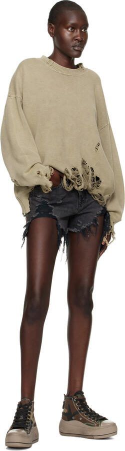 R13 Brown  Green Kurt Sneakers - Picture 4