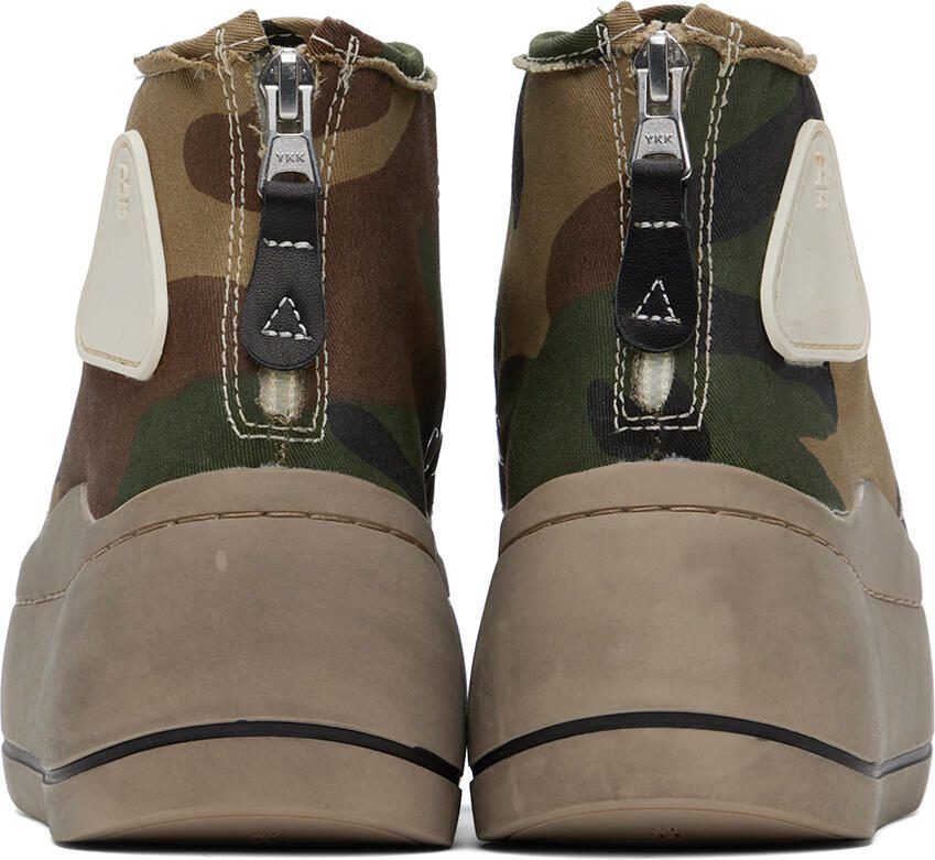 R13 Brown  Green Kurt Sneakers