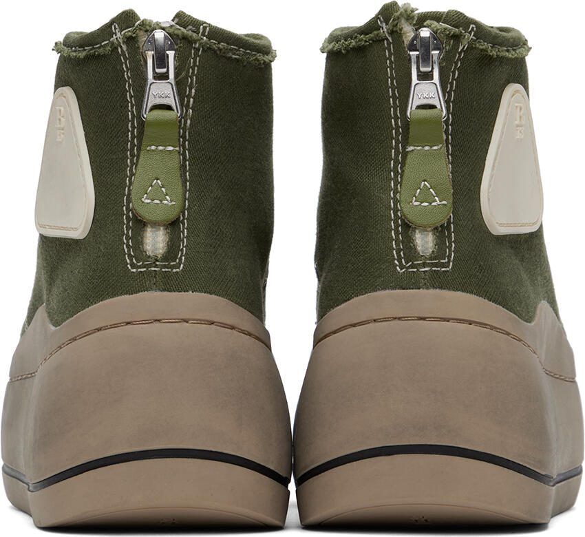 R13 Brown Single Stack Chelsea Boots - Picture 4